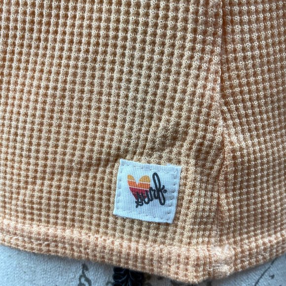 NWT Luv Surf Waffle Knit Crop Tank Peach XS to Large - Picture 6 of 12